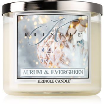 Kringle Candle Aurum & Evergreen lumânare parfumată