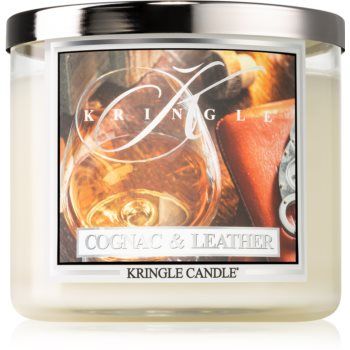 Kringle Candle Brandy & Leather lumânare parfumată I.