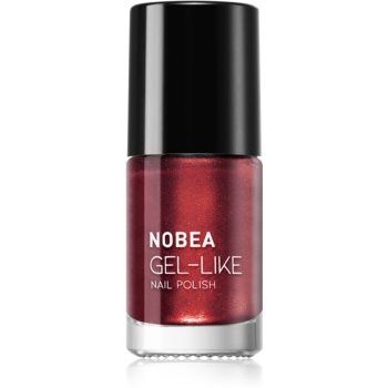 NOBEA Day-to-Day lac de unghii cu efect de gel ruby #N12 culoare