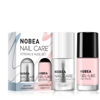 NOBEA Nail Care Strong and Nude set de lacuri de unghii