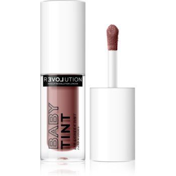 Revolution Relove Baby Tint blush lichid și luciu de buze ieftin