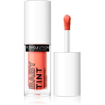 Revolution Relove Baby Tint blush lichid și luciu de buze