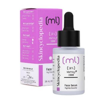 Ser Facial Impotriva Imbatranirii Premature a Pielii cu Peptide si Matrixyl 3000 - Camco Skincyclopedia Face Serum Peptide Booster & Matrixyl 3000, 30 ml