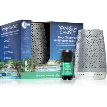 Yankee Candle Sleep Diffuser Kit Silver difuzor electric + refill