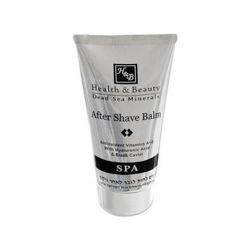 Balsam dupa barbierit cu Acid Hialuronic & Caviar Negru, Health and Beauty Dead Sea, cu filtru UV, 150 ml