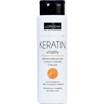 Balsam pentru par fragil sau subtire Lorvenn Keratin vitality, 300 ml