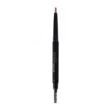 Creion pentru sprancene Meis Cosmetics automatic double eyebrow pen, flex brown, 0.3 g