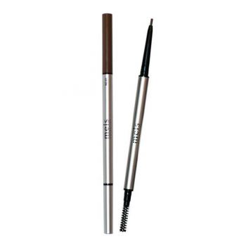 Creion pentru sprancene Meis Cosmetics double-pen Natural eyebrow pen, brown, 0.1 g ieftin