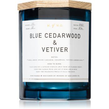 Makers of Wax Goods Blue Cedarwood & Vetiver lumânare parfumată