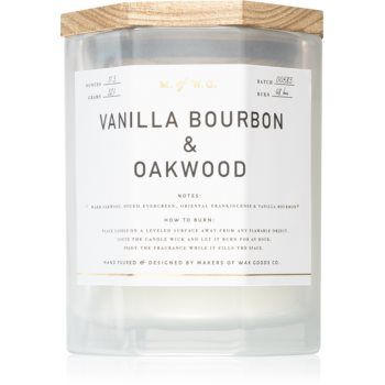 Makers of Wax Goods Vanilla Bourbon & Oakwood lumânare parfumată