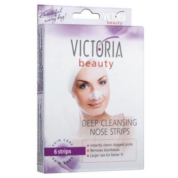 Benzi pentru indepartarea punctelor negre de pe nas - Deep Cleasing Nose Strips Vitoria Beauty - 6 buc ieftin