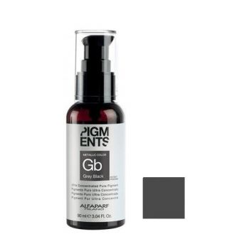 Pigment Concentrat Gri Negru Metalic - Alfaparf Milano Ultra Concentrated Pure Pigment Metallic Color GREY BLACK 90 ml de firma original