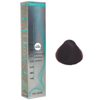 Vopsea Permanenta Absolut Hair Care Colouring Cream, nuanta 3.71 - Saten Violet, 100ml