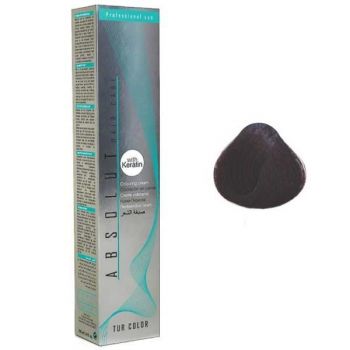 Vopsea Permanenta Absolut Hair Care Colouring Cream, nuanta 4.5 - Mahon Inchis, 100ml