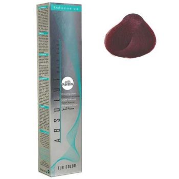 Vopsea Permanenta Absolut Hair Care Colouring Cream, nuanta 4.7 - Rosu Castaniu, 100ml de firma originala