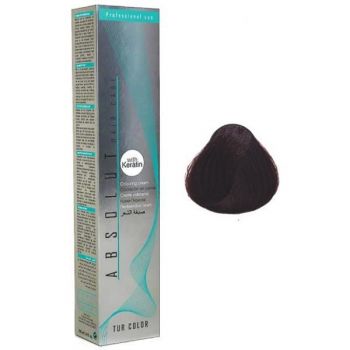Vopsea Permanenta Absolut Hair Care Colouring Cream, nuanta 4.8 - Ciocolatiu Inchis, 100ml ieftina