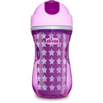 Chicco Sport Pink cană termoizolantă cu pai ieftin