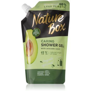 Nature Box Avocado gel calmant pentru dus rezervă