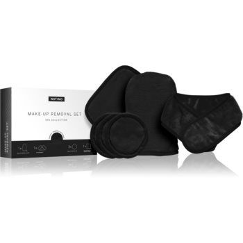 Notino Spa Collection Make-up removal set set demachiant pentru make-up din microfibră Black de firma original