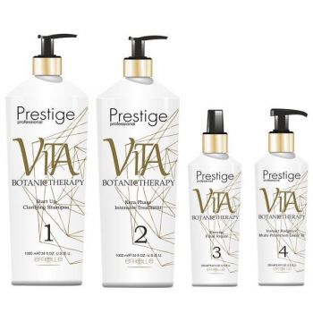 Set cadou Vita Botanic Therapy Prestige  Faza 1 Sampon 1000ml + 2 Masca Tratament 1000ml + 3 Spray Intensiv Tratament 250ml + Tratament 250ml
