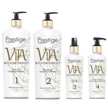 Set cadou Vita Botanic Therapy Prestige Faza 1 Sampon 1000ml + 2 Masca Tratament 1000ml + 3 Spray Intensiv Tratament 250ml + Tratament 250ml de firma original