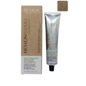 Vopsea Vegana Demi-permanenta - Revlon Professional Color Sublime by Revlonissimo Ammonia Free Permanent Color, nuanta 7 Medium Blonde, 75 ml de firma originala