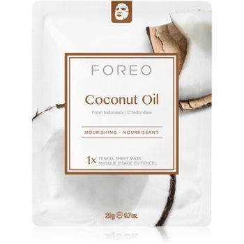 FOREO Farm to Face Sheet Mask Coconut Oil mască textilă nutritivă