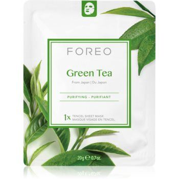 FOREO Farm to Face Sheet Mask Green Tea masca de celule cu efect calmant pentru ten mixt de firma originala