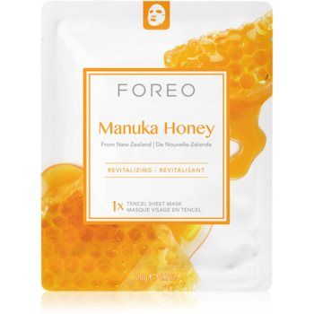 FOREO Farm to Face Sheet Mask Manuka Honey Masca hidratanta cu efect revitalizant sub forma de foaie