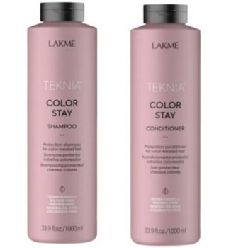 Set pentru par vopsit Lakme, Color Stay Sampon 1000 ml + Balsam 1000 ml