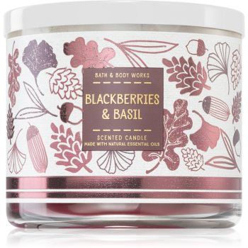 Bath & Body Works Blackberries & Basil lumânare parfumată