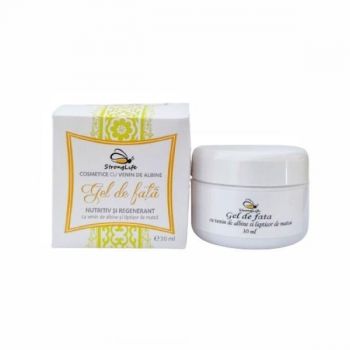 Gel de fata cu venin de albine si laptisor de matca StrongLife by Dr. Ing. Cornelia Dostetan Abalaru apicultor - 30ml Gel de fata cu venin de albine si laptisor de matca StrongLife by Dr. Ing. Cornelia Dostetan Abalaru apicultor - 30ml