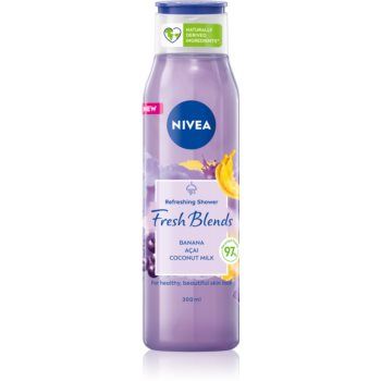 Nivea Fresh Blends Banana & Acai & Coconut Milk gel de dus revigorant