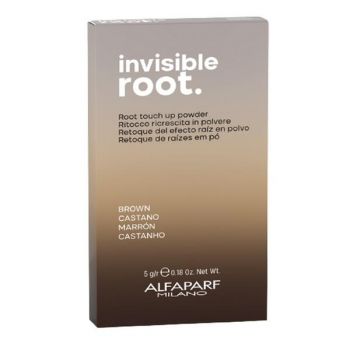 Pudra Coloranta pentru Radacini - Alfaparf Milano Invisible Root Powder, nuanta Brown, 5 g de firma original