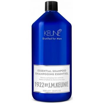 Sampon 2 in 1 pentru Toate Tipurile de Par - Keune Essential Shampoo Distilled for Men, 1000 ml