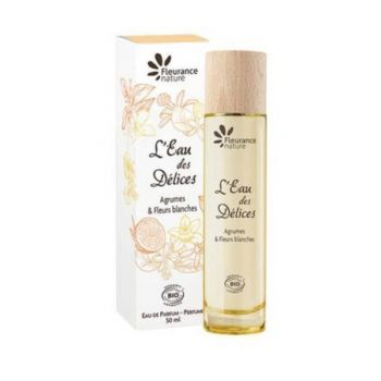 Apa de parfum bio pentru femei L'Eau des Delices Citrice și Flori albe - 50ml