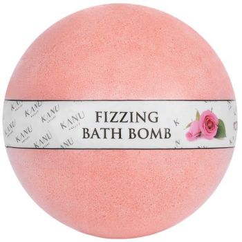 Bila Spumanta de Baie cu Trandafiri - KANU Nature Fizzing Bath Bomb Rose, 160 g ieftina