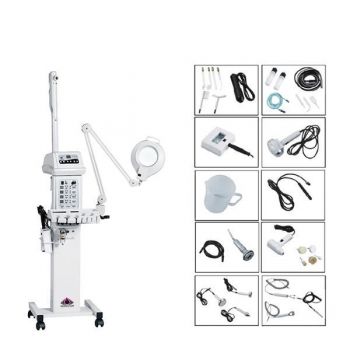 Combina Cosmetica Profesionala 14in1 Dermabraziune, Ultrasunete, Lifting Multipolar RF, Ten si Ochi Microcurent BIO, Radiofrecventa Masca LED Lifting Profesional Salon