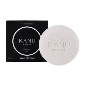 Sampon Solid Glamour Toxic in Cutie de Carton pentru Par Normal - KANU Nature Shampoo Bar for Normal Hair Toxic Glamour, 75 g