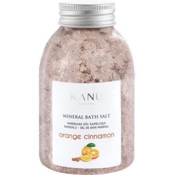 Sare de Baie Minerala cu Portocala si Scortisoara - KANU Nature Mineral Bath Salt Orange Cinnamon, 350 g ieftina