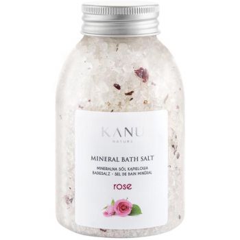 Sare de Baie Minerala cu Trandafiri - KANU Nature Mineral Bath Salt Rose, 350 g ieftina