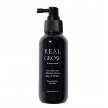 Spray stimulator pentru scalp Rated Green Real Grow Anti Hair Loss Stimulating, 120 ml de firma original