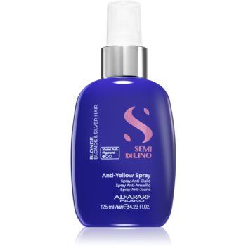 Alfaparf Milano Semi di Lino Blonde spray contra tonurilor galbene pentru parul blond cu suvite