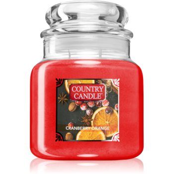 Country Candle Cranberry Orange lumânare parfumată