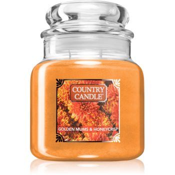Country Candle Golden Mums & Honey Crisp lumânare parfumată