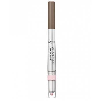 Creion pentru sprancene cu iluminator L Oreal Paris High Contour Brow Artist, 102 Cool Blond la reducere