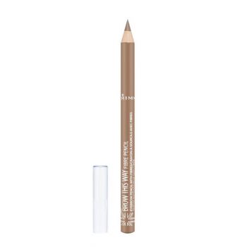 Creion pentru sprancene Rimmel Brow This Way Fibre Pencil 001 Light, 1.08 g