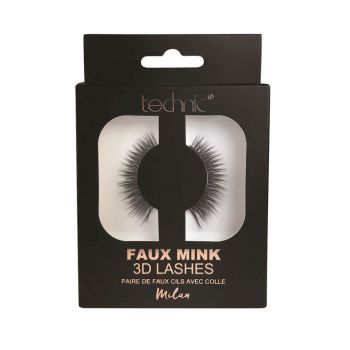 Gene false banda 3D Technic Faux Mink Lashes Milan, Adeziv inclus