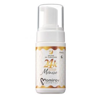 Spuma de curatare cu aur coloidal 24K, Momirov Cosmetics, 100ml