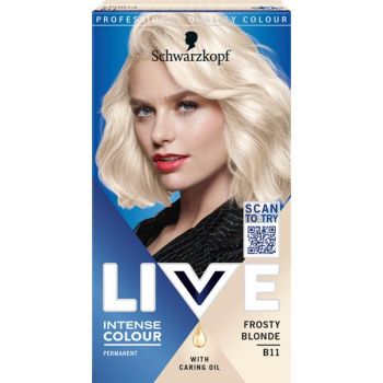 Vopsea de Par Permanenta - Schwarzkopf Live Intense Color Permanent, nuanta B11 Frosty Blond la reducere